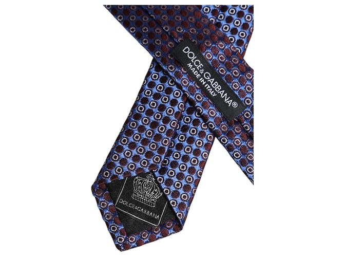 Dolce & Gabbana Cravatta regolabile in seta con cerchi multicolore - vista 5
