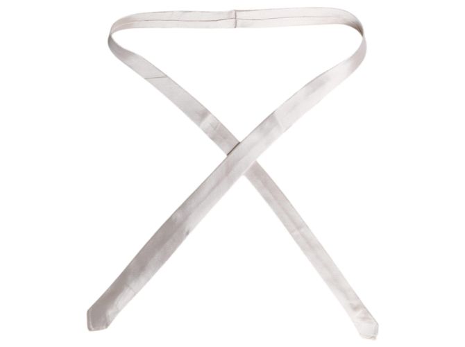 Dolce & Gabbana White Solid Silk Adjustable Necktie Tie - view 3