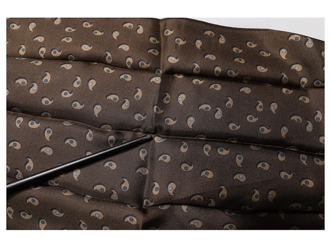 Dolce & Gabbana Sciarpa scialle per il collo in seta Fantasy marrone - vista 5