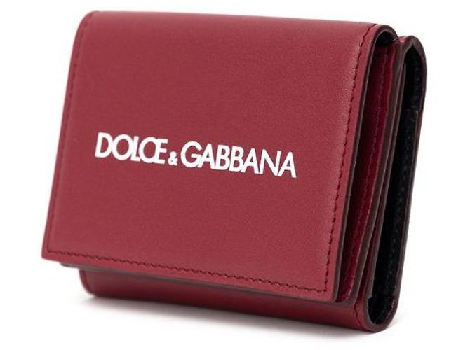 Dolce & Gabbana Red Leather Mini Wallet - view 3