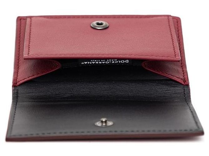 Dolce & Gabbana Red Leather Mini Wallet - view 4