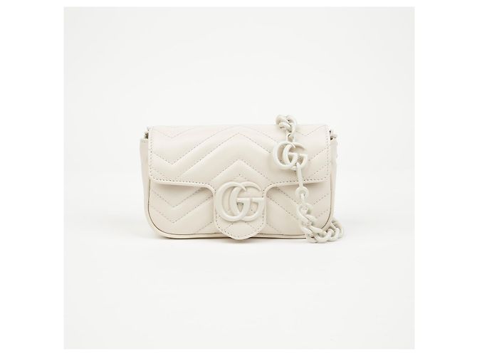 Gucci Gürteltasche Weiß aus Kalbsleder - Ansicht 2