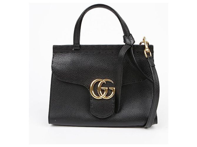 Gucci Mini Borsa Tote con Manico e Tracolla GG Marmont - vista 2