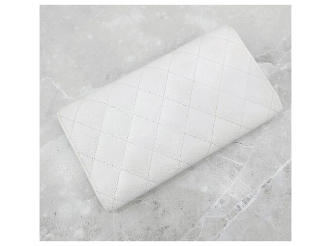 Chanel Cartera larga con solapa de Caviar - vista 7