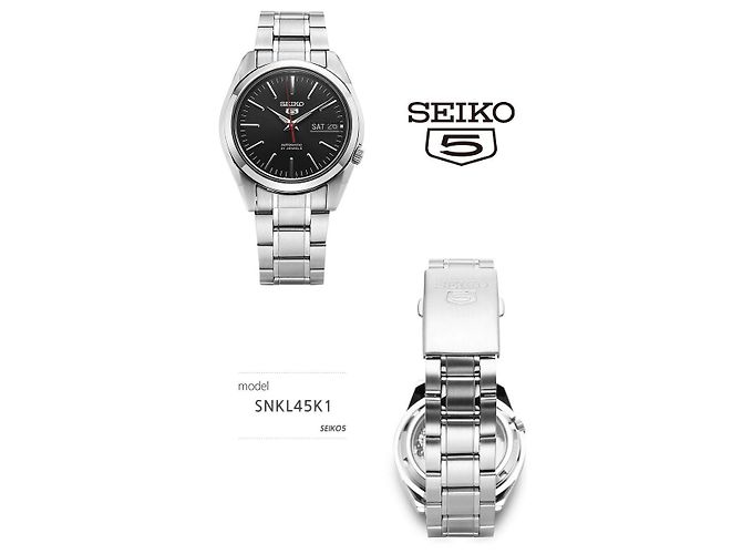 Orologio automatico uomo Seiko in metallo argento - vista 5