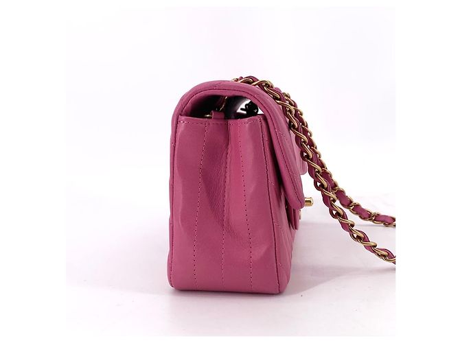 Chanel Borsa a tracolla in pelle di agnello chevron - vista 6