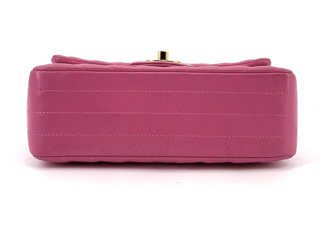 Chanel Borsa a tracolla in pelle di agnello chevron - vista 7