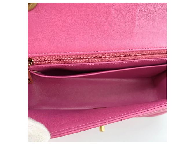 Chanel Borsa a tracolla in pelle di agnello chevron - vista 8