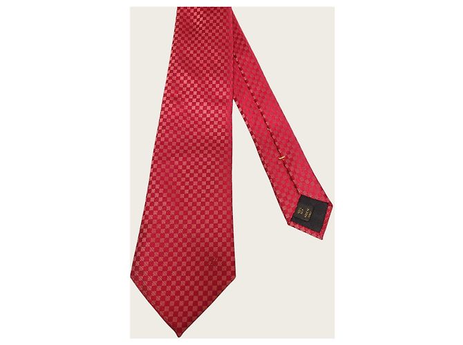 Louis Vuitton Krawatte Micro Damier rot - Ansicht 2