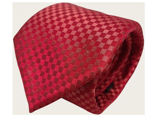 Louis Vuitton Krawatte Micro Damier rot - Ansicht 3