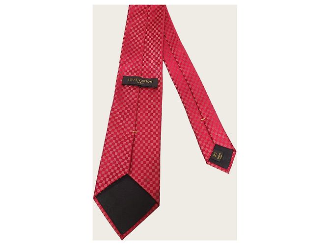 Louis Vuitton Krawatte Micro Damier rot - Ansicht 5