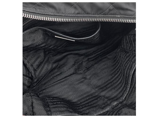 Prada Borsa a tracolla matelassé in nylon con catena - vista 14