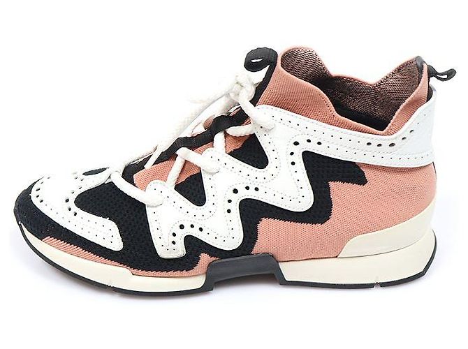 Hermès Sneakers alte Knit Action da donna - vista 3