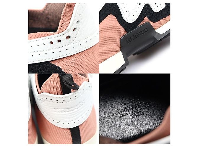 Hermès Sneakers alte Knit Action da donna - vista 7