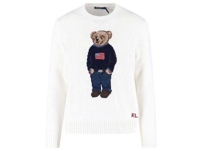 Polo Ralph Lauren Bear Knit Strickpullover Weiß - Ansicht 2