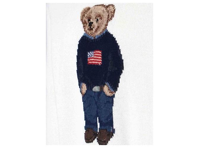 Polo Ralph Lauren Bear Knit Strickpullover Weiß - Ansicht 5
