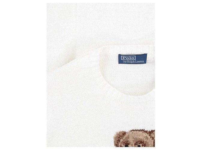 Polo Ralph Lauren Bear Knit Strickpullover Weiß - Ansicht 6