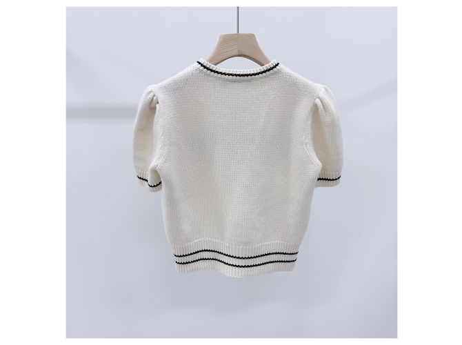 Dior Woll-Kaschmir-Strick für Damen, Ecru/Elfenbein - Ansicht 4