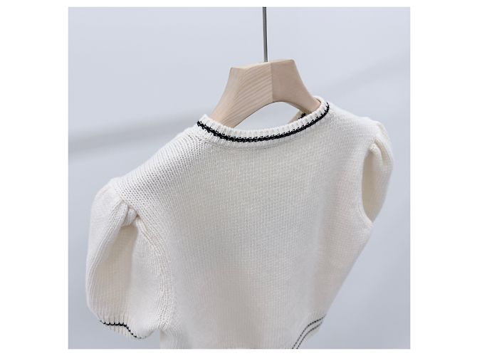 Dior Woll-Kaschmir-Strick für Damen, Ecru/Elfenbein - Ansicht 5