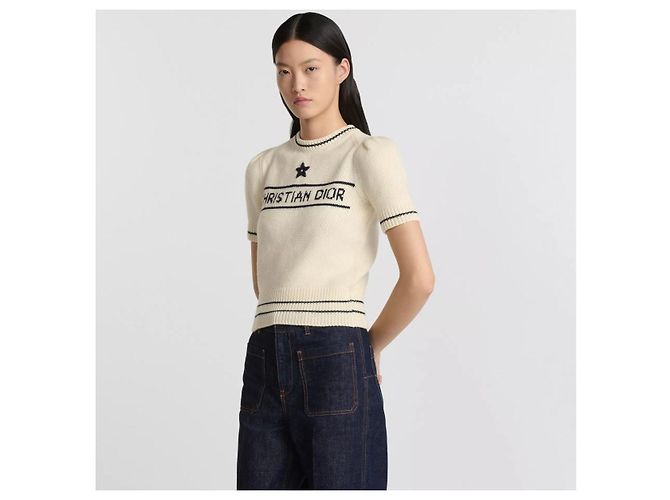Dior Woll-Kaschmir-Strick für Damen, Ecru/Elfenbein - Ansicht 7