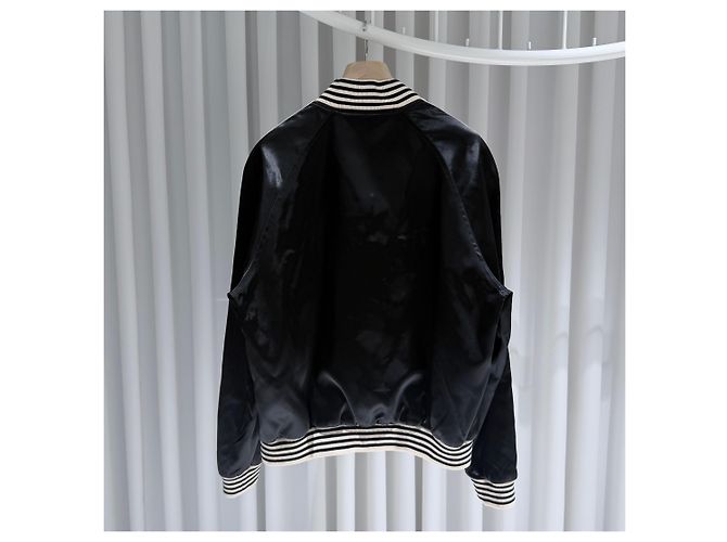 Céline Satin Finish Nylon Bomber Jacket - view 5
