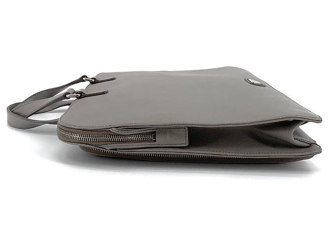 Prada Sac Tote Porte-documents Saffiano avec Logo Triangle - vue 14