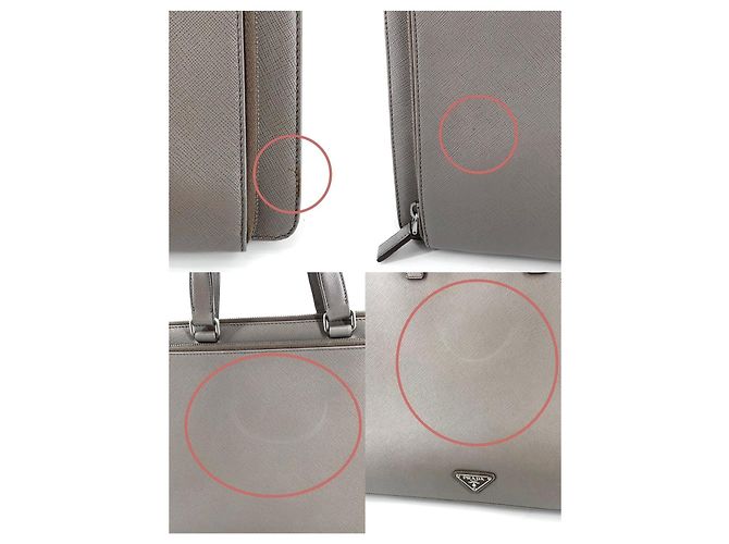 Prada Sac Tote Porte-documents Saffiano avec Logo Triangle - vue 18