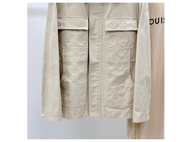 Louis Vuitton Workwear Shearling Jacke Monogram Ivory - Ansicht 4