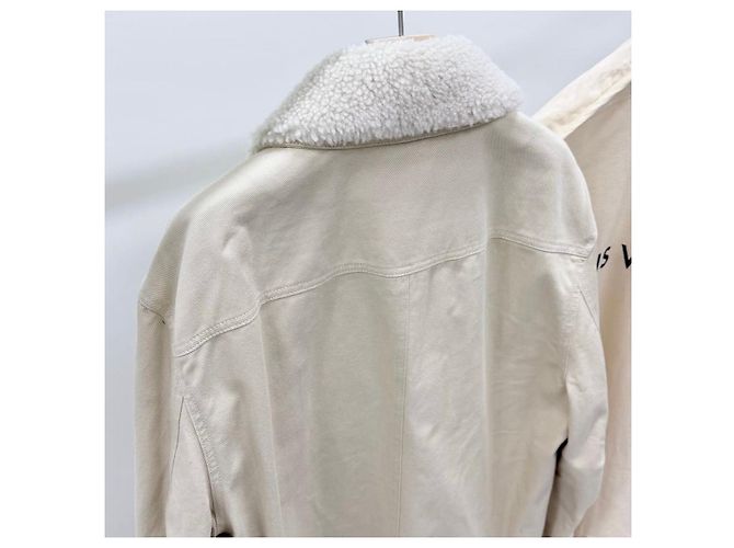 Louis Vuitton Workwear Shearling Jacke Monogram Ivory - Ansicht 6