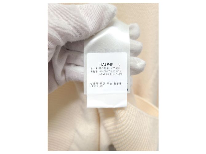 Louis Vuitton Ivory Clock Intarsia Strickpullover - Ansicht 5