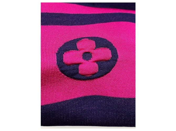 Louis Vuitton Strick-Bomberjacke mit violettem Block-Monogramm - Ansicht 3