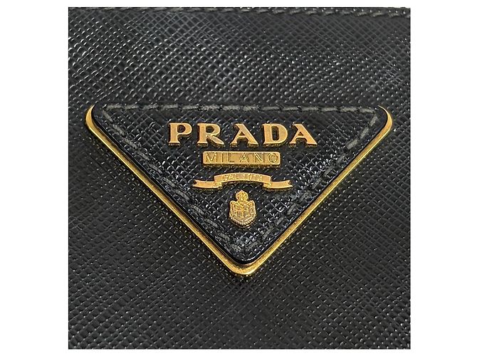 Prada Borsa Tote Saffiano Lux Borsa a Tracolla Nero - vista 10