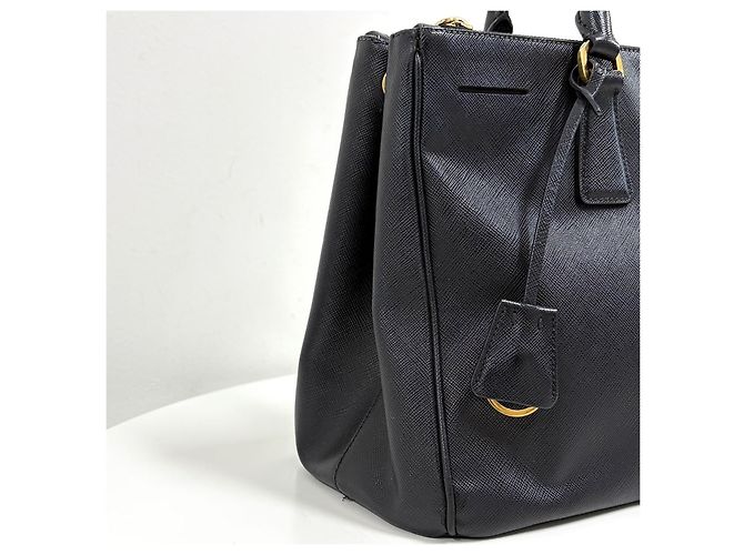 Prada Borsa Tote Saffiano Lux Borsa a Tracolla Nero - vista 12