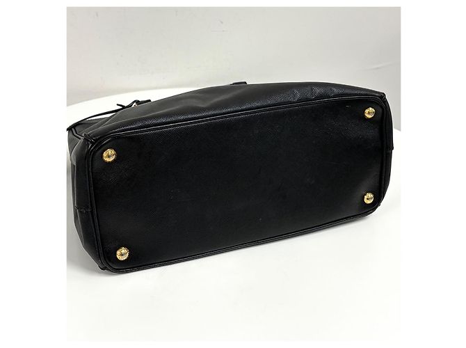Prada Borsa Tote Saffiano Lux Borsa a Tracolla Nero - vista 13