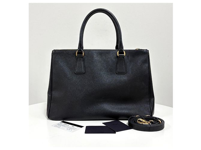 Prada Borsa Tote Saffiano Lux Borsa a Tracolla Nero - vista 5