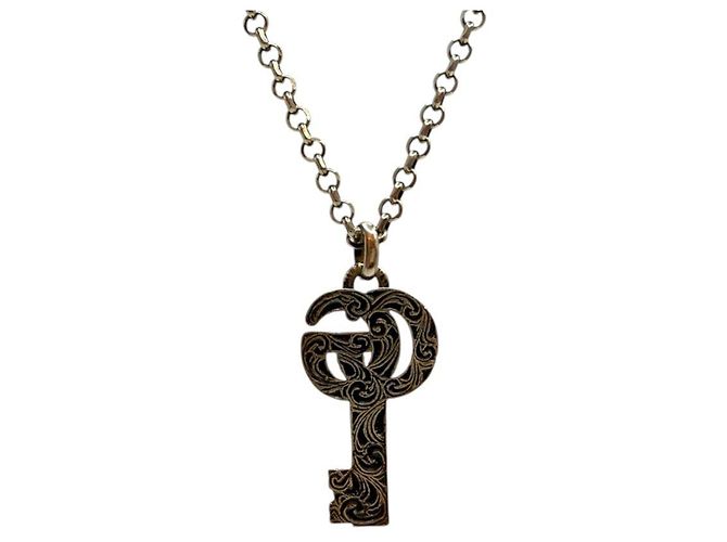Gucci Collana doppia in argento sterling - vista 3
