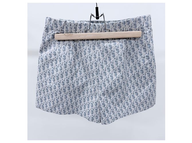 Dior Oblique Jacquard Technischer Rock Blau - Ansicht 2