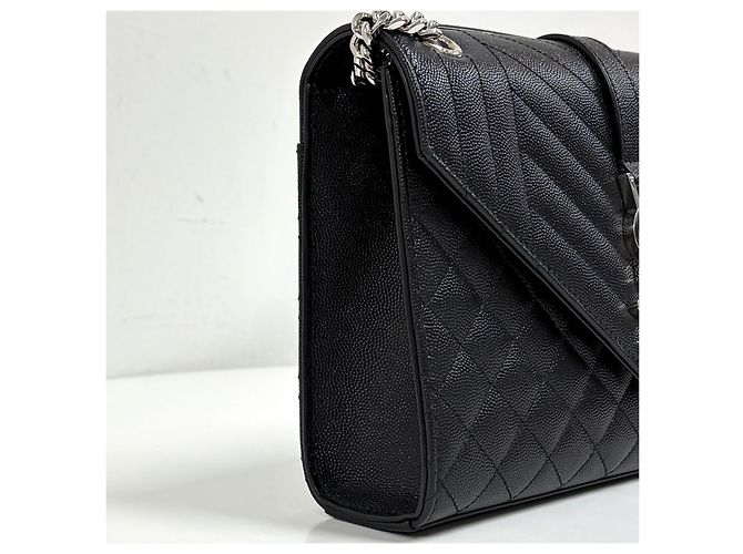 Autre Marque Borsa a Tracolla con Catena a Busta Nera Medium - vista 10