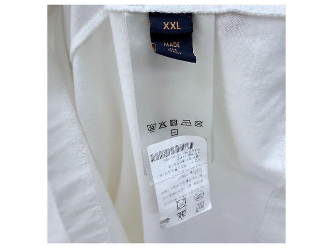 Louis Vuitton Besticktes T-Shirt mit kurzen Ärmeln Weiß - Ansicht 6