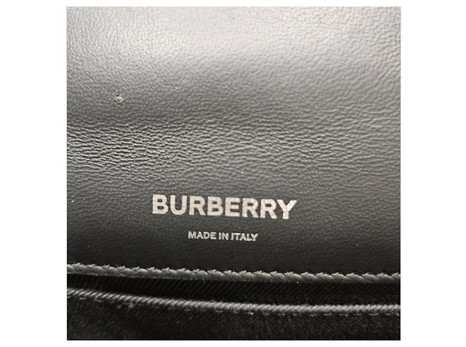 Borsa a tracolla Burberry Rolla in pelle nera - vista 10