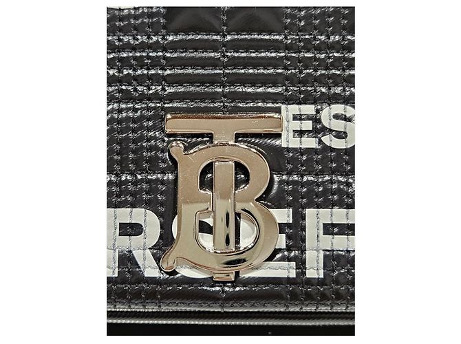 Borsa a tracolla Burberry Rolla in pelle nera - vista 11