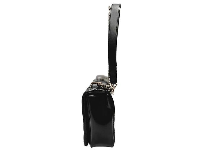 Borsa a tracolla Burberry Rolla in pelle nera - vista 3