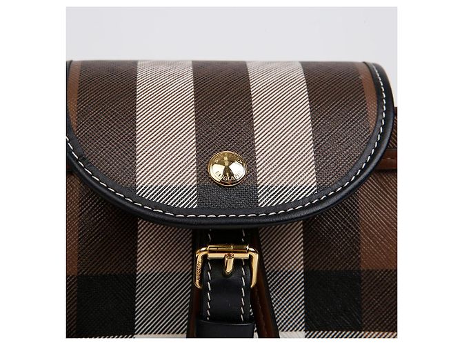 Burberry Check Micro Kordrucksack Dark Birch Brown - Ansicht 2