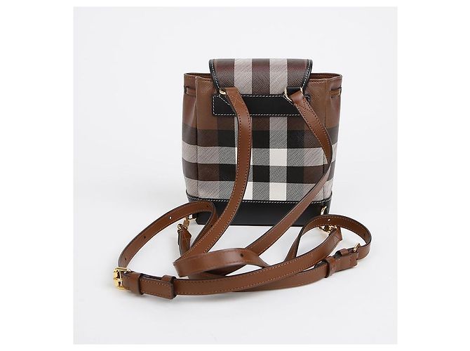 Burberry Check Micro Kordrucksack Dark Birch Brown - Ansicht 3