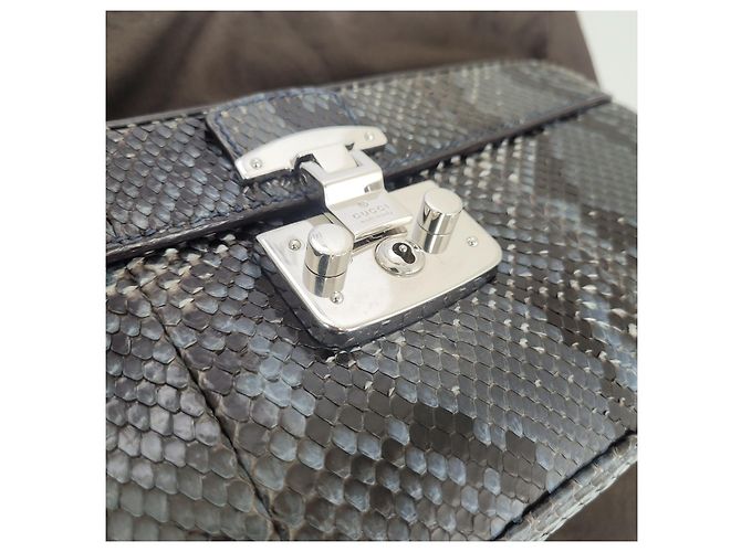 Gucci Lady Lock Clutch aus Python Limited Edition - Ansicht 8