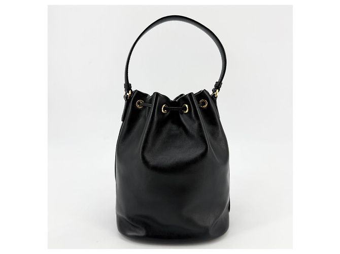 Borsa a secchiello Prada in pelle marrone - vista 5