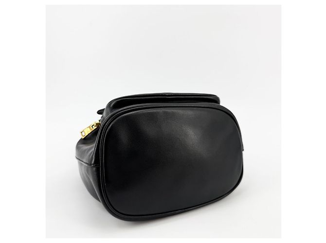 Borsa a secchiello Prada in pelle marrone - vista 8