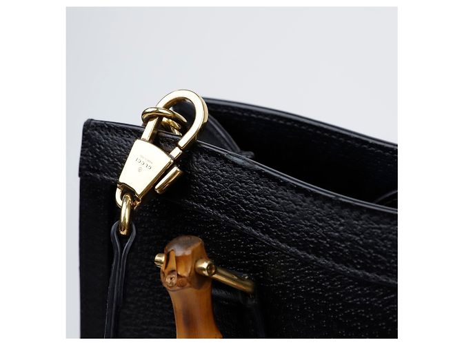 Bamboo Gucci Bolso Tote de Bambú Negro - vista 10