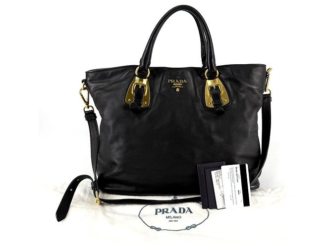 Prada Mala Tote e Mala de Ombro em Bezerro Macio - vista 2