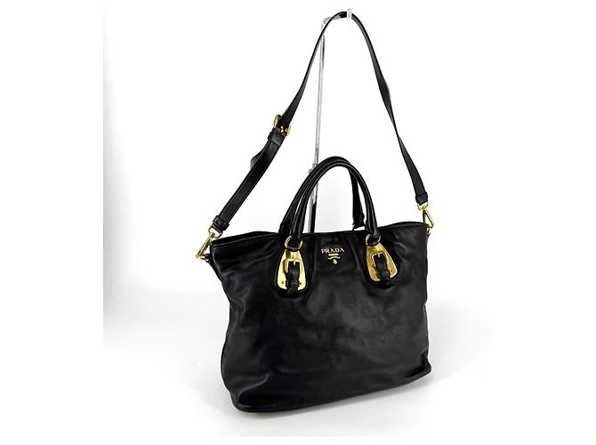 Prada Mala Tote e Mala de Ombro em Bezerro Macio - vista 3